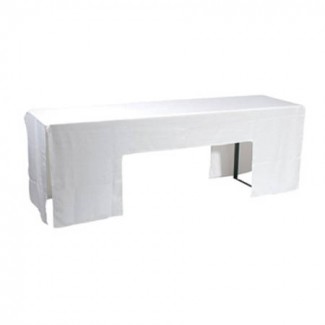 Husse für Tisch 220cm x 50cm weiß