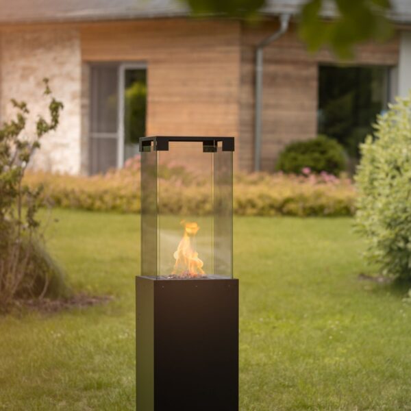 Gaskamin mit offener Flamme - Terrassenstrahler – Bild 3