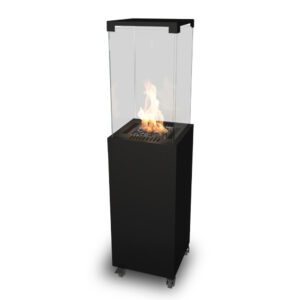 Gaskamin mit offener Flamme - Terrassenstrahler