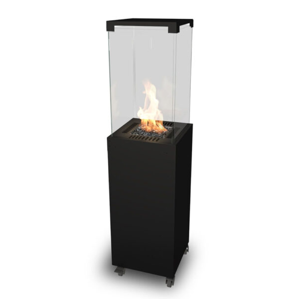 Gaskamin mit offener Flamme - Terrassenstrahler