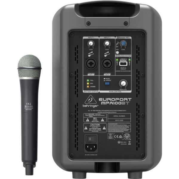 Musik- und Mikrofon Kombination - Behringer MPA100BT – Bild 3