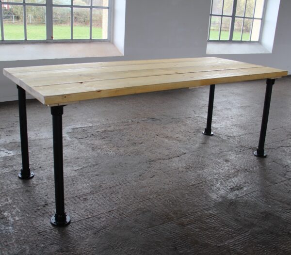 Sitztisch Industry Style - Holz/schwarz – Bild 2