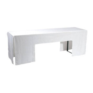 Husse für Tisch 220cm x 50cm - weiß