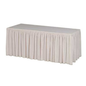 Skirting mit Falte - weiß